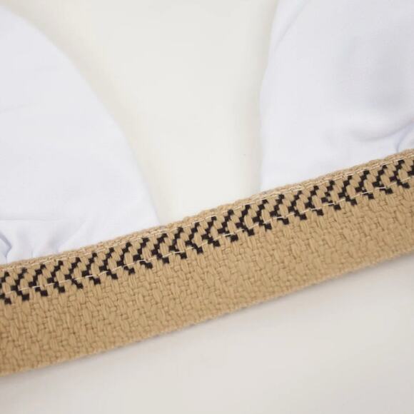 NWT ViX Solid Wide Jute Triangle Bikini Top – Jasper Green – Size LARGE - Picture 3 of 4